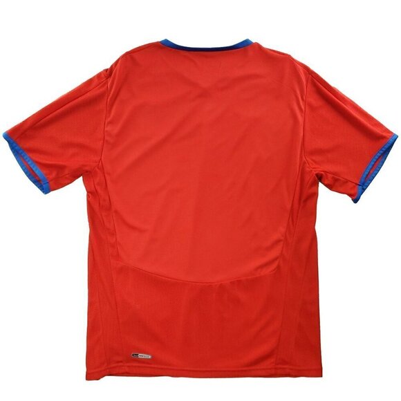 Puma Czech Republic Soccer Jersey USP 2008-09 Home Shirt Crest Men's Large - Picture 9 of 13